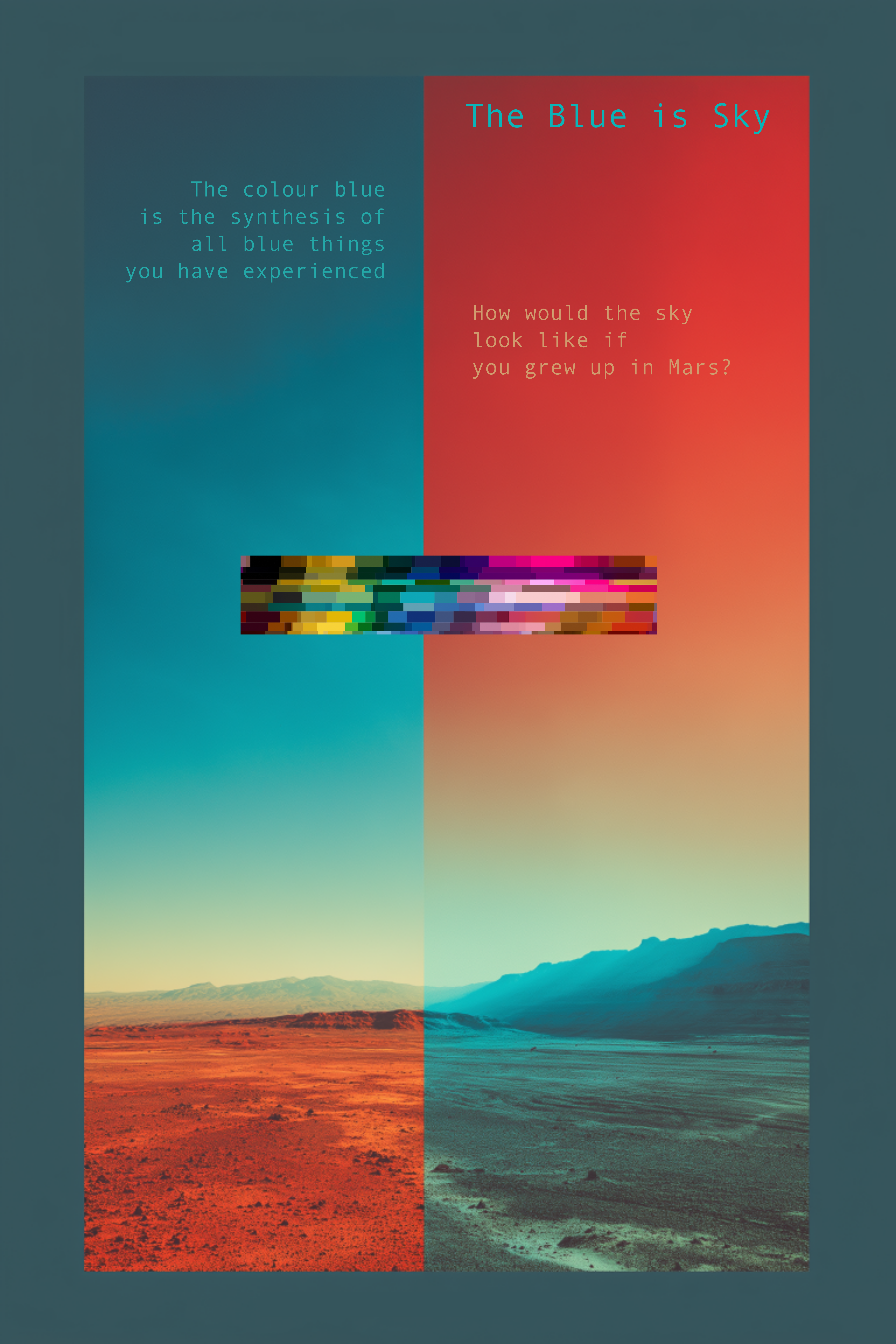 The Blue is Sky — spectral cover figure